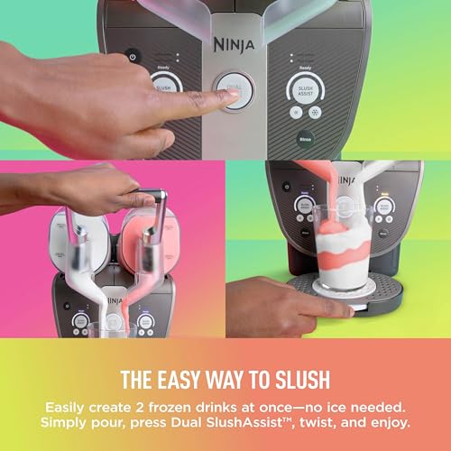 SLUSHi Twist Smart Frozen Drink Maker with Dual SlushAssist