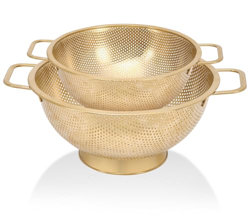 2PCS Gold Strainer for Kitchen
