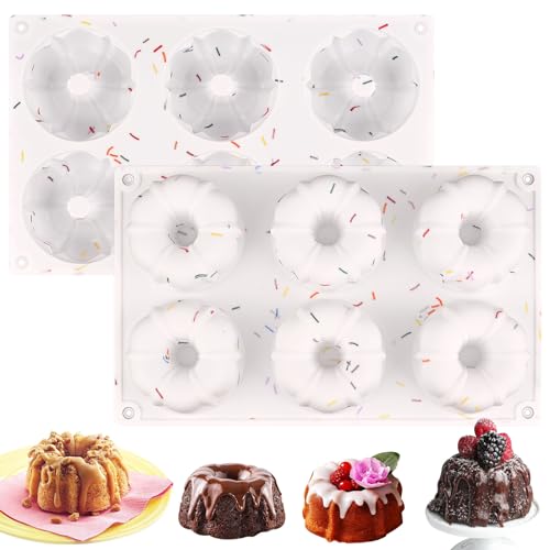 2 Pcs Mini Fluted Cake Pan (2 Count)