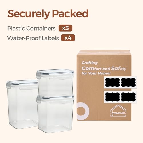 Airtight Food Storage Containers with Lids 0.8 (3 Count)