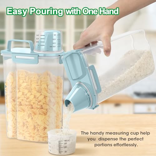 Rice Container Cereal Storage Container 2 Pack 5 Lbs (2 Count)