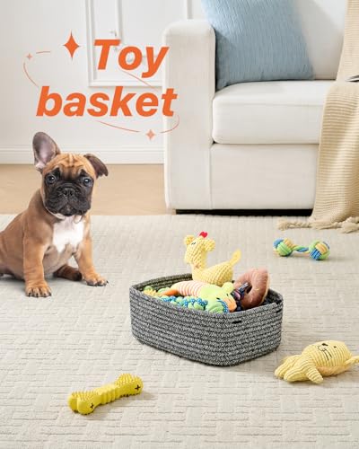 Small Woven Storage Basket for Organizing (3 Count)