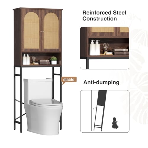 Rattan Toilet Storage Cabinet