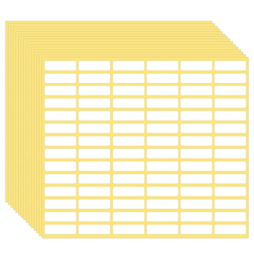 1260 Pcs Matte White Labels Stickers Small Blank Labels Removable Sticky Price Tags Labels Stickers for Jars Boxes School Office Kitchen (1260 Count)