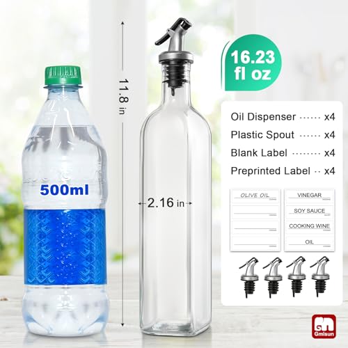 Olive Oil Dispenser for Kitchen (4 Count)