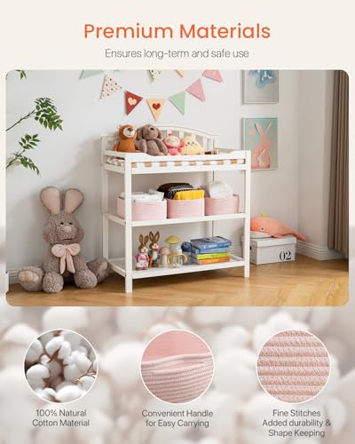 Small Woven Storage Basket for Organizing (3 Count)