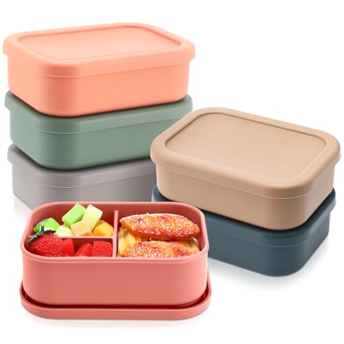 6 Pcs Silicone Bento Box (6 Count)
