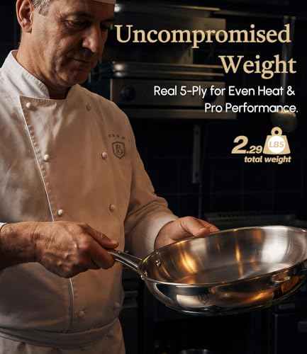 8 Inch 316 Stainless Steel Frying Pan with Heat