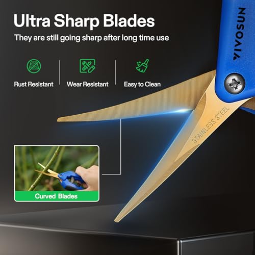 6.5 Inch Garden Scissors (3 Count)