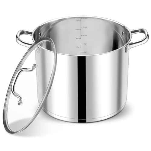 14 QT Stainless Steel Stock Pot with Lid