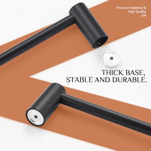 Towel Rack Black Bathroom Wall Mounted Towel Holder 20
