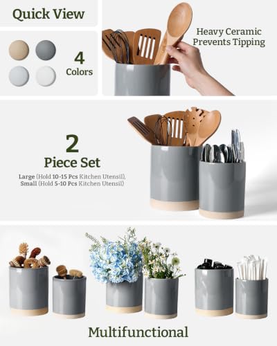 Ceramic Utensil Holder (2 Count)