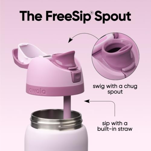 FreeSip Stainless Steel Water Bottle 32 oz Lilac You A Lot