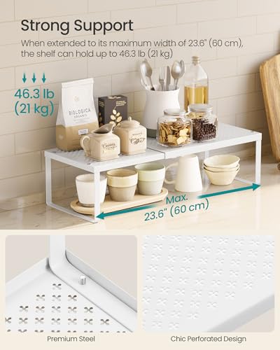 Spice Rack Expandable Kitchen Countertop Shelf (4 Count)