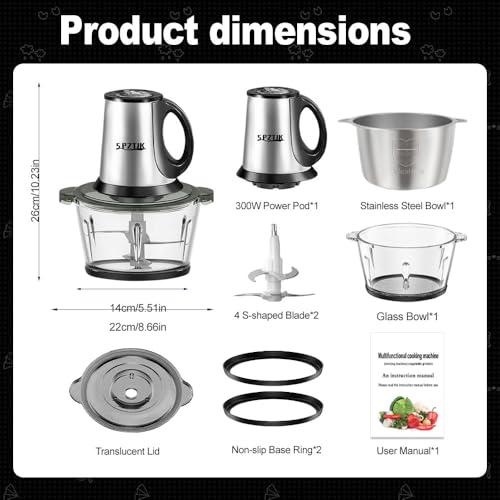 3 Speed Electric Food Processor