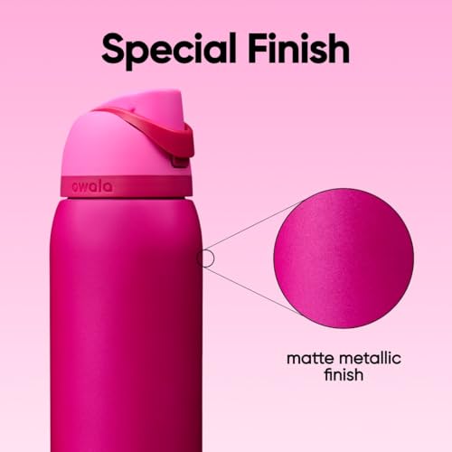 FreeSip Stainless Steel Water Bottle 40 oz Read My Lips