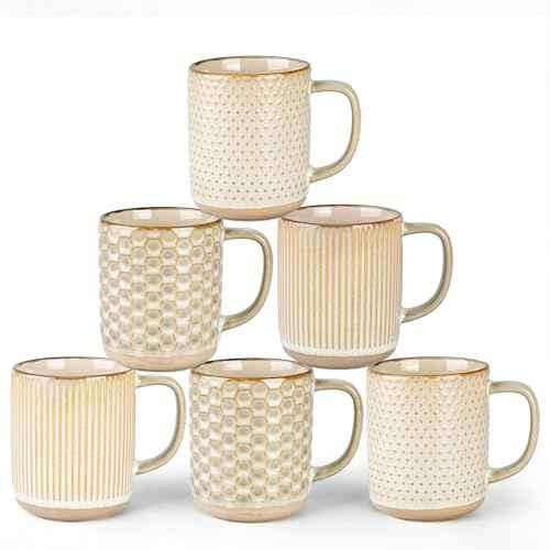Coffee Mugs Set of 6 (6 Count)