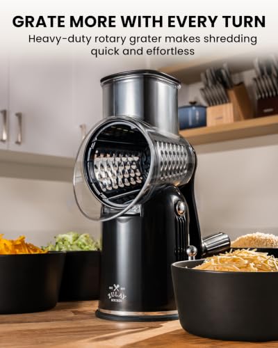 Rotary Cheese Grater 5 Blade Cheese Shredder