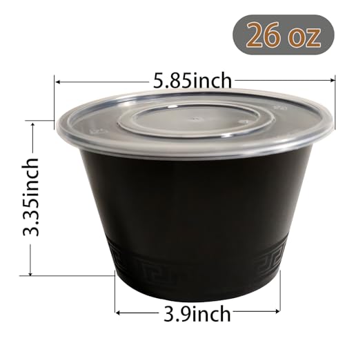26oz to go round Food Container (50 Count)