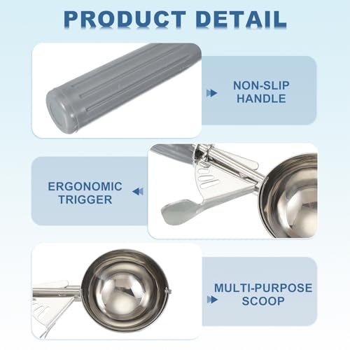 2 Pcs Cookie Scoops Ice Cream Scoop w