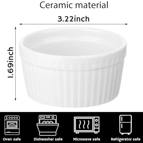 60 Pcs Ceramic Butter Warmers Set for Seafood with Stands