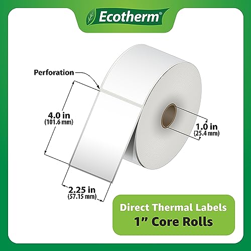 2.25" x 4" Thermal Labels (4200 Count)