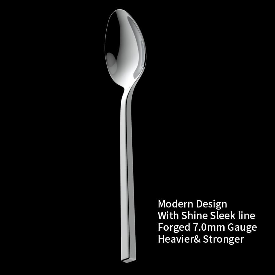Cube 40 Piece Forged Stainless Steel Flatware Set Cutlery Set (8 Count)