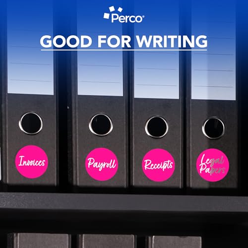 Neon Pink Round Circle Dot Sticker 3