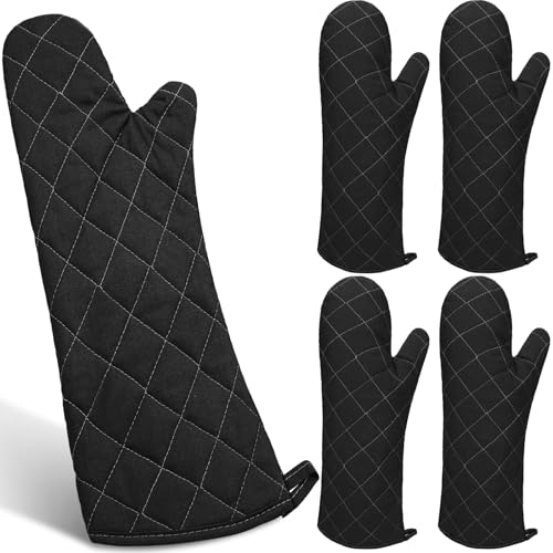 2 Pairs 17 Inch Extra Long Oven Mitts Heat Resistant (4 Count)