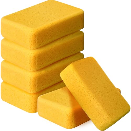6 Pcs Large Sponges Bulk Car Cleaning Foam Commercial