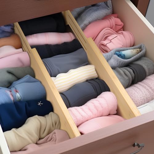Dresser Drawer Organizers 6 Pack (6 Count)