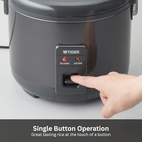 JNP-S15U-KY 8 Cup Capacity Rice Cooker with Non-Stick Inner Pot, Retractable Power Cord, and Keep Warm up to 12 hours, Black