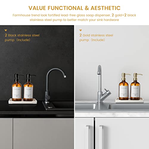 Glass Soap Dispenser for Kitchen