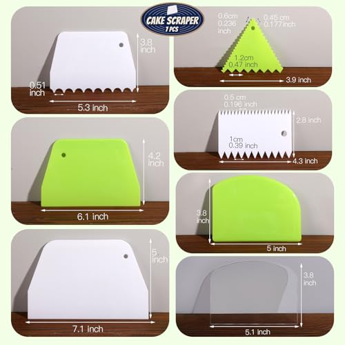 7 Pcs Cake Scraper
