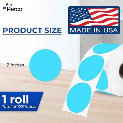 Light Blue Thermal Labels (735 Count)