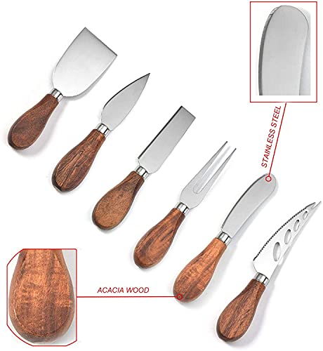 Exquisite 6 Piece Cheese Knives Set (6 Count)