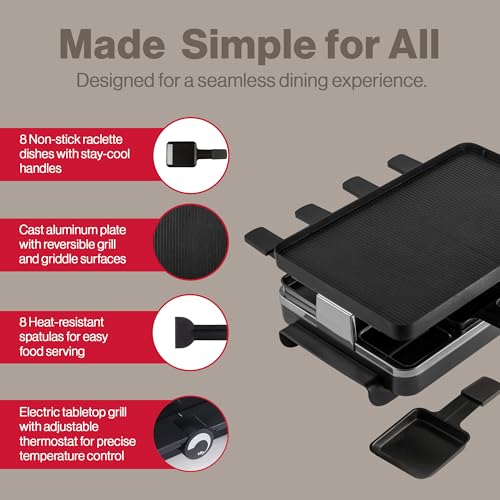 Classic Indoor Electric Raclette Grill
