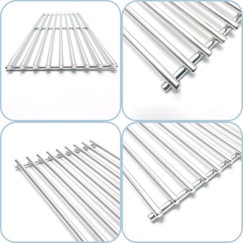 17-3/8" Stainless Steel Grates for Broil King Baron 320, 340, 420, 440, 490 Huntington 2122-64 2122-67 6020-54 6020-57 6020-64 Broil-Mate 7020-54 7020-64 7120-64 Sterling Gas Grill