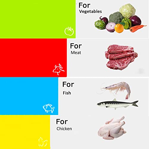 Flexible Cutting Boards Set (4 Count)