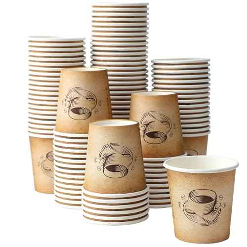 300 Pack 6 oz Small Coffee Cups Disposable Paper Espresso Cups (300 Count)
