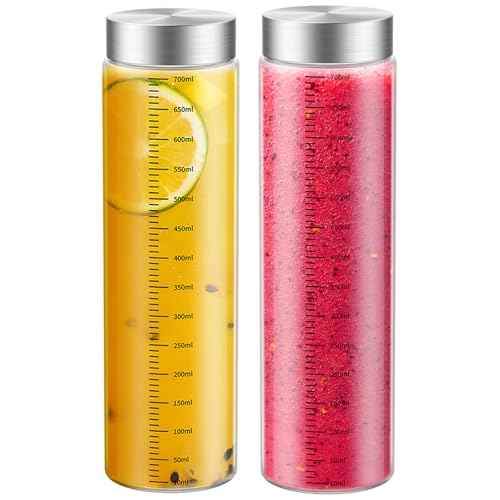 25 Oz Glass Juice Bottles (2 Count)