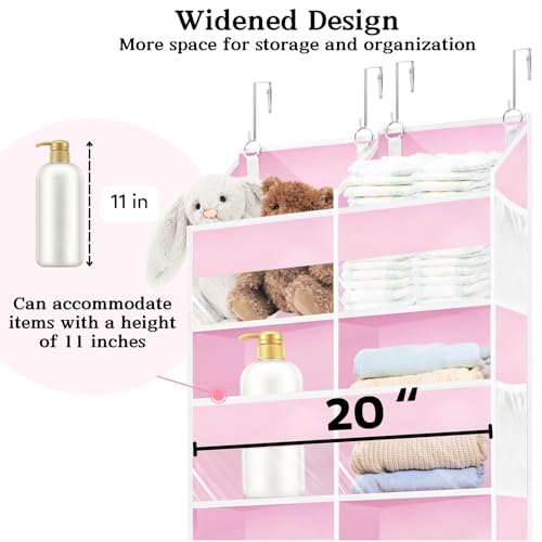 Pink Over The Door Organizer 5 Tiers