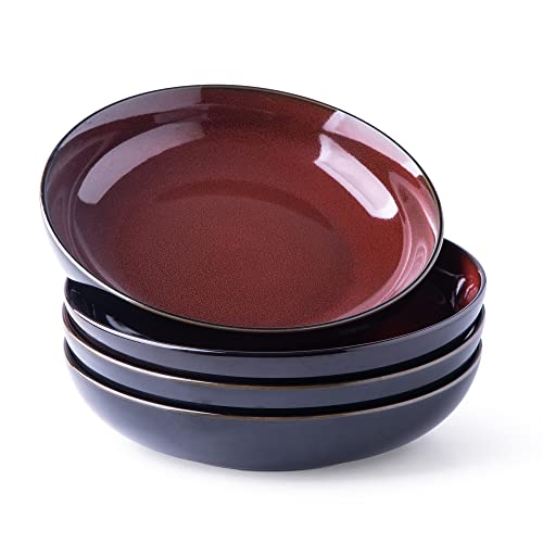 9.0" Ceramic Pasta Bowls Set of 4 (4 Count)