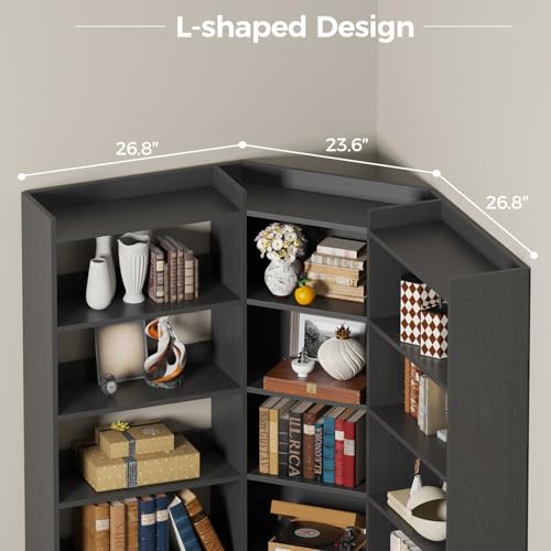 Corner Bookshelf (7 Count)