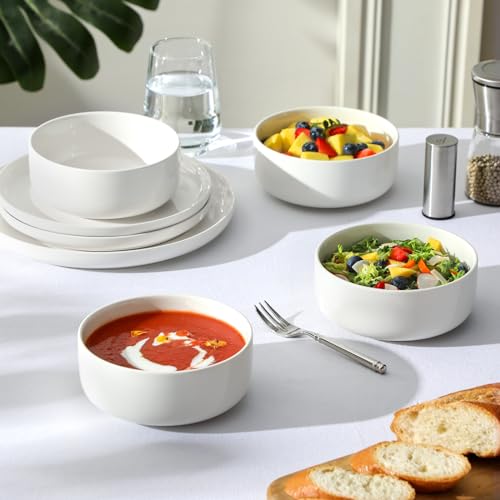 24 OZ Ceramic Bowls Set of 4 (4 Count)