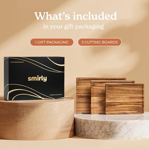 Wood Cutting Board (3 Count)