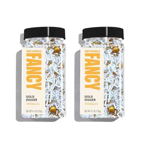 Gold Digger Gold & White Sprinkle Mix 2 Pack
