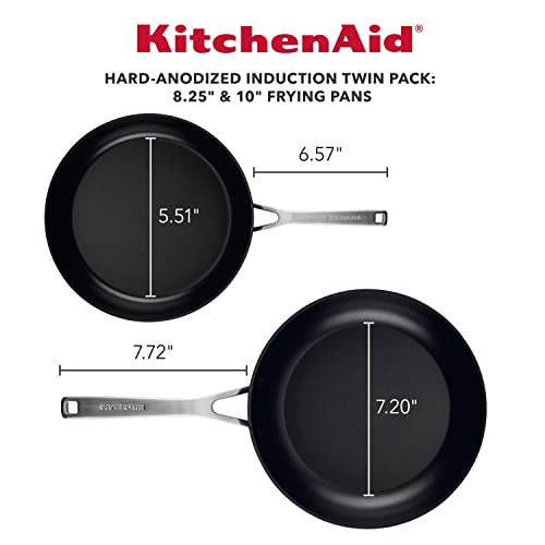 Hard Anodized Induction Nonstick Frying Pan Set