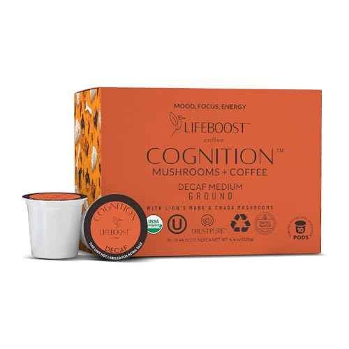 Cognition Decaf Mushroom Coffee K Cups (10 Count)