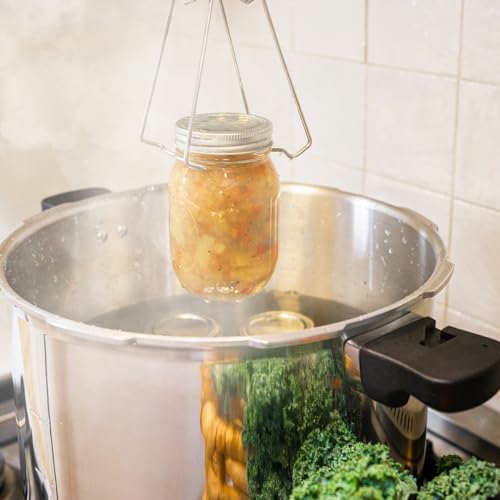 Pressure Canner Release Valve Aluminum Canning Pot Cooker Pot Stove Top with Pressure Gauge Instant Fast Cooking Pot Stewing Locking System
